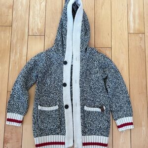 Kids Roots Cabin Hooded Cardigan Sweater